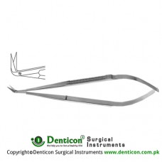 Micro Vascular Scissors Delicate Blades - Angled 90° Stainless Steel, 16.5 cm - 6 1/2"